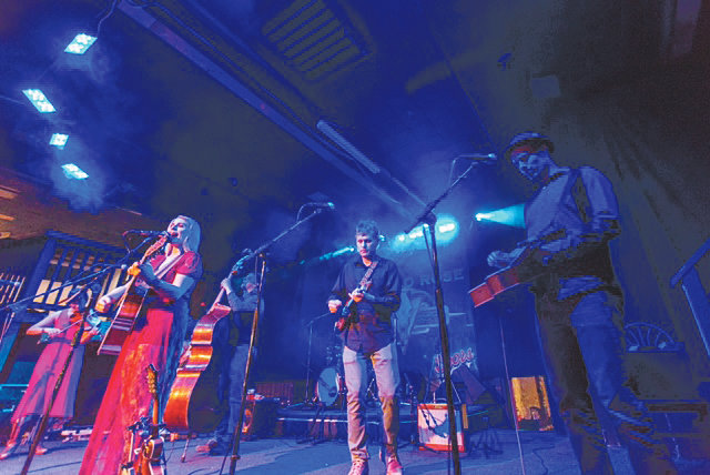 Thunder and Rain, a local bluegrass pop band, performs in 2018 on the main stage of the Buffalo Rose, 1119 Washington Ave.
